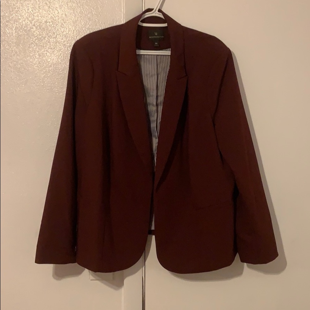 Worthington Blazer maroon/burgundy 3x worn once